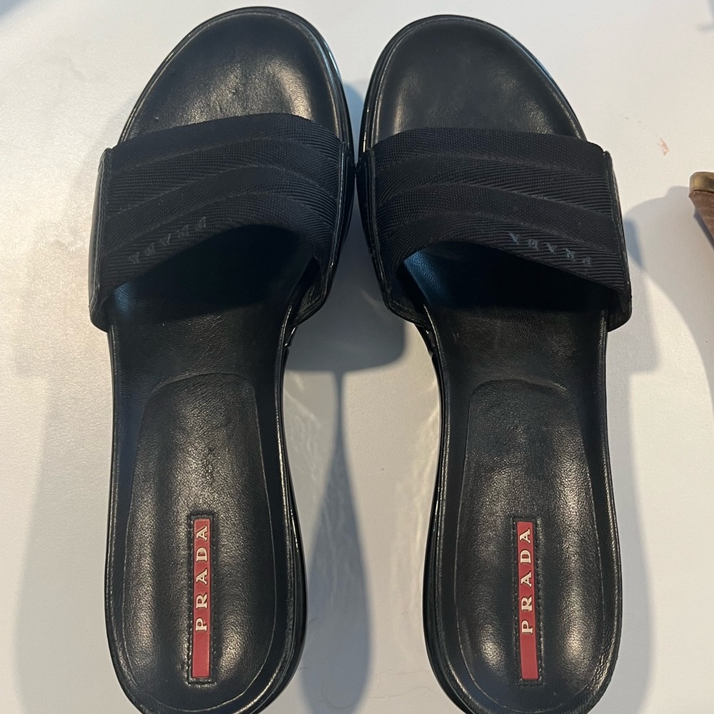 vintage prada platform sandle